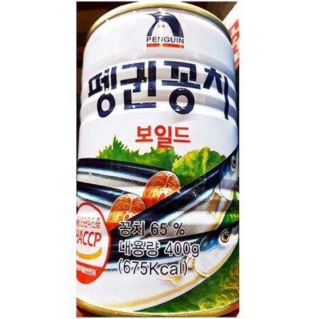 꽁치캔(펭귄 400g)X24 통조림 깡통 김치찌개 요리