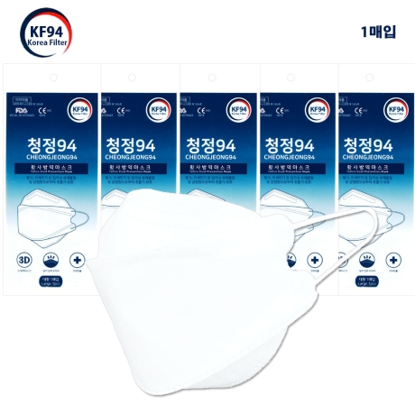 [대형] KF94 청정 마스크 대형 100매/식약처 인증