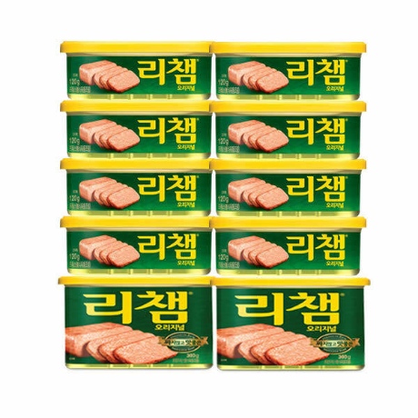 (현대Hmall)동원]리챔 120gX8캔 + 200gX2캔 (총10캔) /햄/통조림