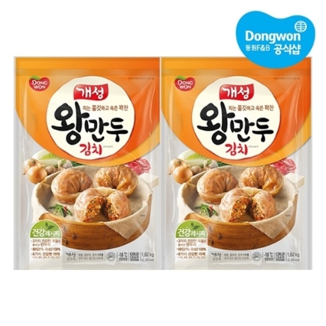 [동원] [동원냉장냉동] 개성 김치왕만두 대용량 1.82kg x 2봉