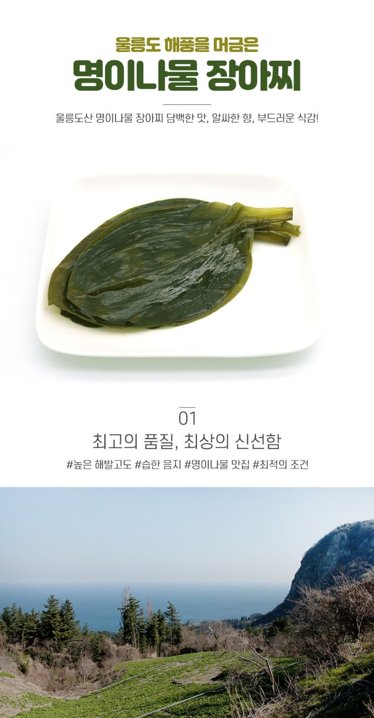 울릉도 명이나물 장아찌:: 위메프