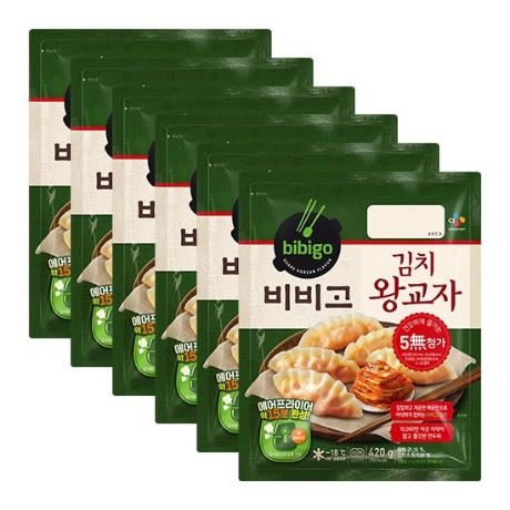 Cj 비비고 김치왕교자 420G X 6봉:: 위메프