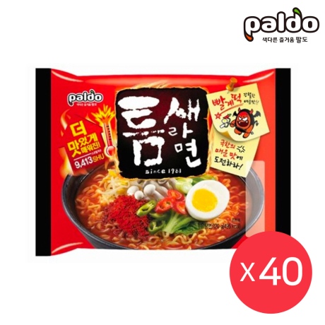 [팔도] 틈새라면 120g 40봉 1박스