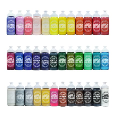 종이나라 비비드 아크릴물감 220ml 36색 낱색 선택