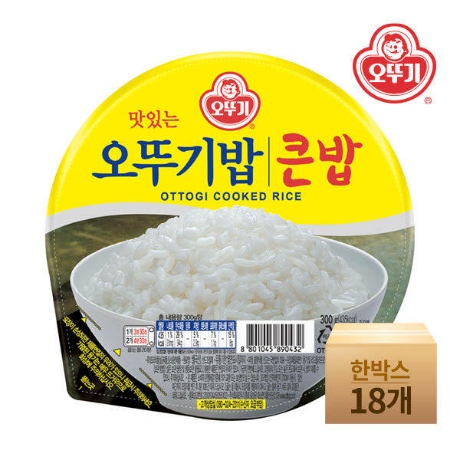 (현대Hmall)[오뚜기] 맛있는 오뚜기 큰밥 300gx18개(한박스)