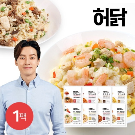 AK몰_[허닭] 닭가슴살 곤약볶음밥 250g 10종 1팩