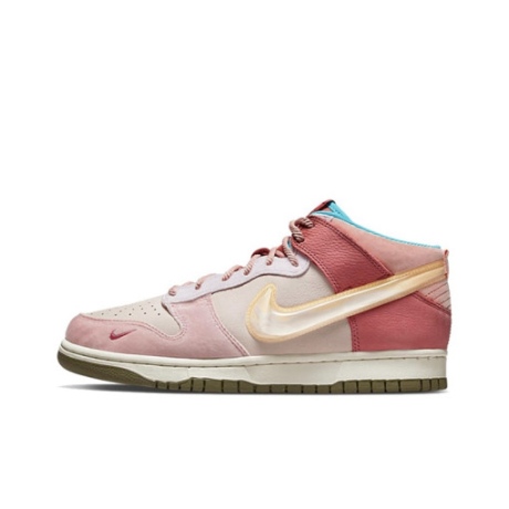 위핑,[나이키]NIKE x 소셜 스테이터스 덩크 미드 프리 런치 스트로베리 밀크 DJ1173-600