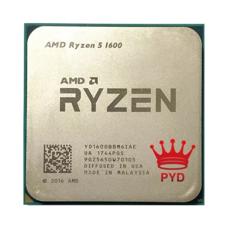 [해외] AMD Ryzen 5 1600 프로세서, 3.2GHz 6 코어 12 스레드 CPU 소켓 중고