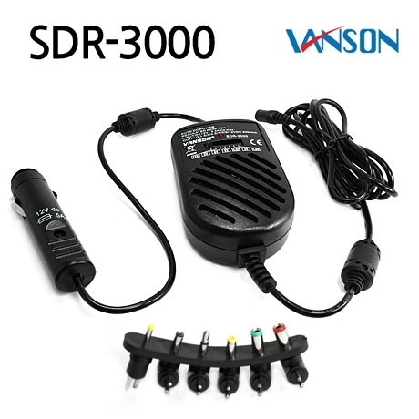 SDR-3000 노트북 차량용 충전기 6종기본팁(1.5V~12V)