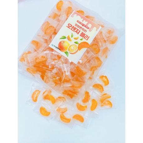 말랑쫀득 오렌지 젤리 디저트 간식 1kg
