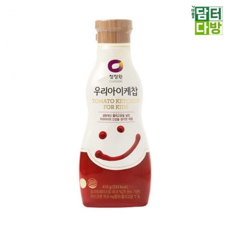 청정원 우리아이케찹 케찹 아이케찹 조미료 양념 소스 케첩 어린이케찹 자취요리 즉석식품 410GX5개