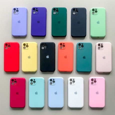 [아이폰] 아이폰 풀커버 케이스 실리콘  애플 로고 아이폰13 8 7 플러스 아이폰6s 아이폰 XS XR  아이폰 11 PRO MAX