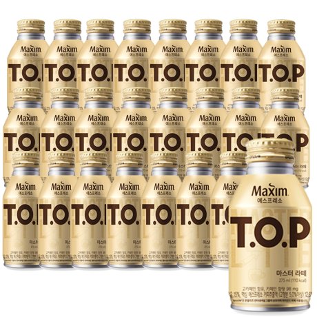 맥심 TOP 마스터라떼 275ml 24개 (1박스)