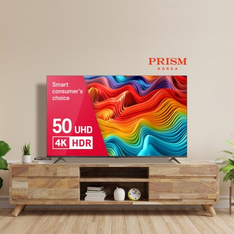 프리즘코리아 50인치 PT500UD 4K HDR TV 3초부팅 에너지효율 1등급 패널2년A/S무상보증 D