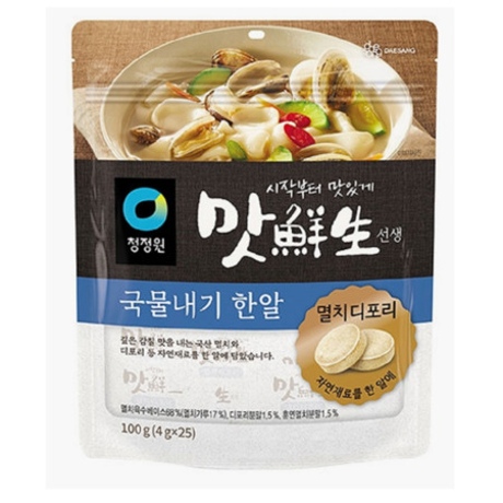 청정원 맛선생 멸치디포리 국물내기 한알 100g(25개입) 맛있는 간편식 한국식품-