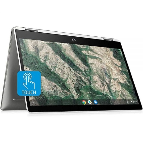 2022 HP 크롬북 X360 2-in-1 14인치 HD 터치스크린 노트북, 인텔 펜티엄 실버 N5000 프로세서, 4GB 메