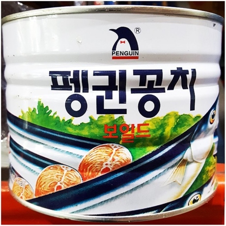 업소용 식자재 식품 꽁치캔 업소용식자재 꽁치깡통 꽁치캔 펭귄1.8K  꽁조림 통조림