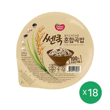 동원 쎈쿡 혼합곡밥 210g 1박스 (18개)