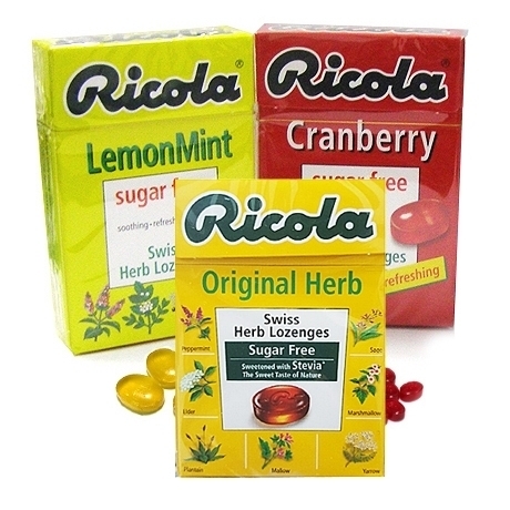 리콜라캔디(RICOLA) 40g x 20개(1박스) /레몬사탕 레몬민트 허브 목캔디