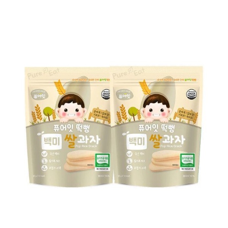 퓨어잇 떡뻥 유기농 백미 쌀과자 30g x 2봉 SB