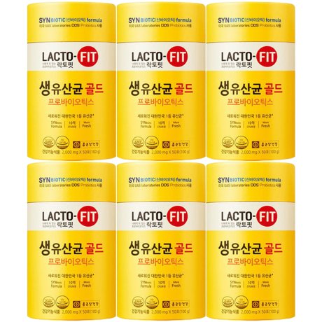 종근당 락토핏 생 유산균 골드 2g x 50포 x 6통:: 위메프 종근당 락토핏 생 유산균 골드 2G X 50포 X 6통:: 위메프