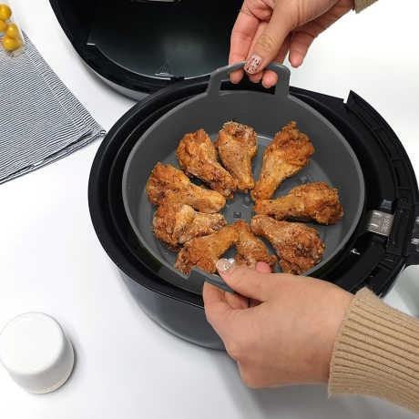 실리콘 에어프라이어 용기 오븐 전자레인지 만두 고구마 떡 이유식 찜기 조리 도구 요리 기구 키친툴:: 위메프